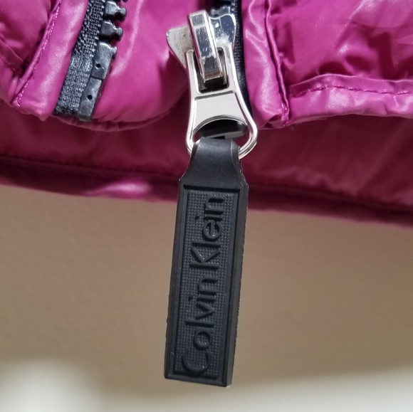 CALVIN KLEIN Pink/Purple Puffer Coat - Picture 3 of 7